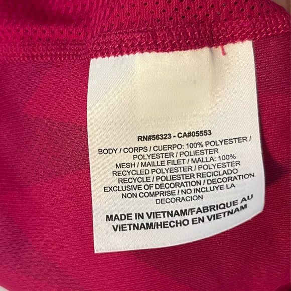 Nike Dri-Fit Racerback Tank Top Size Large Pink Athletic Running Workout Shirt - Picture 5 of 7